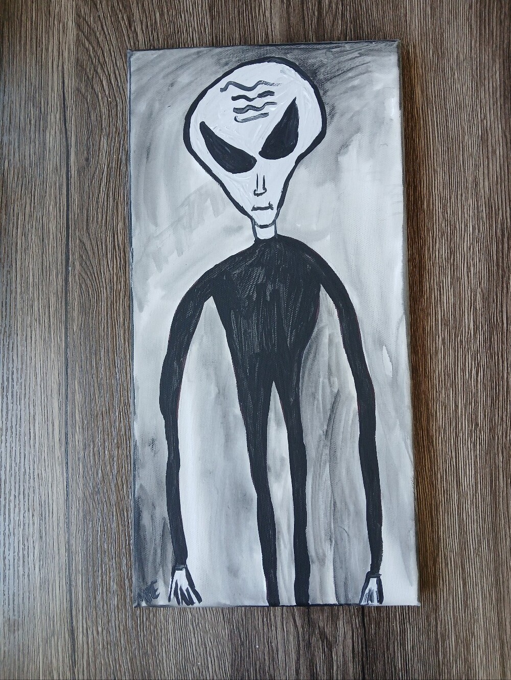 Skinny Bob Alien Painting